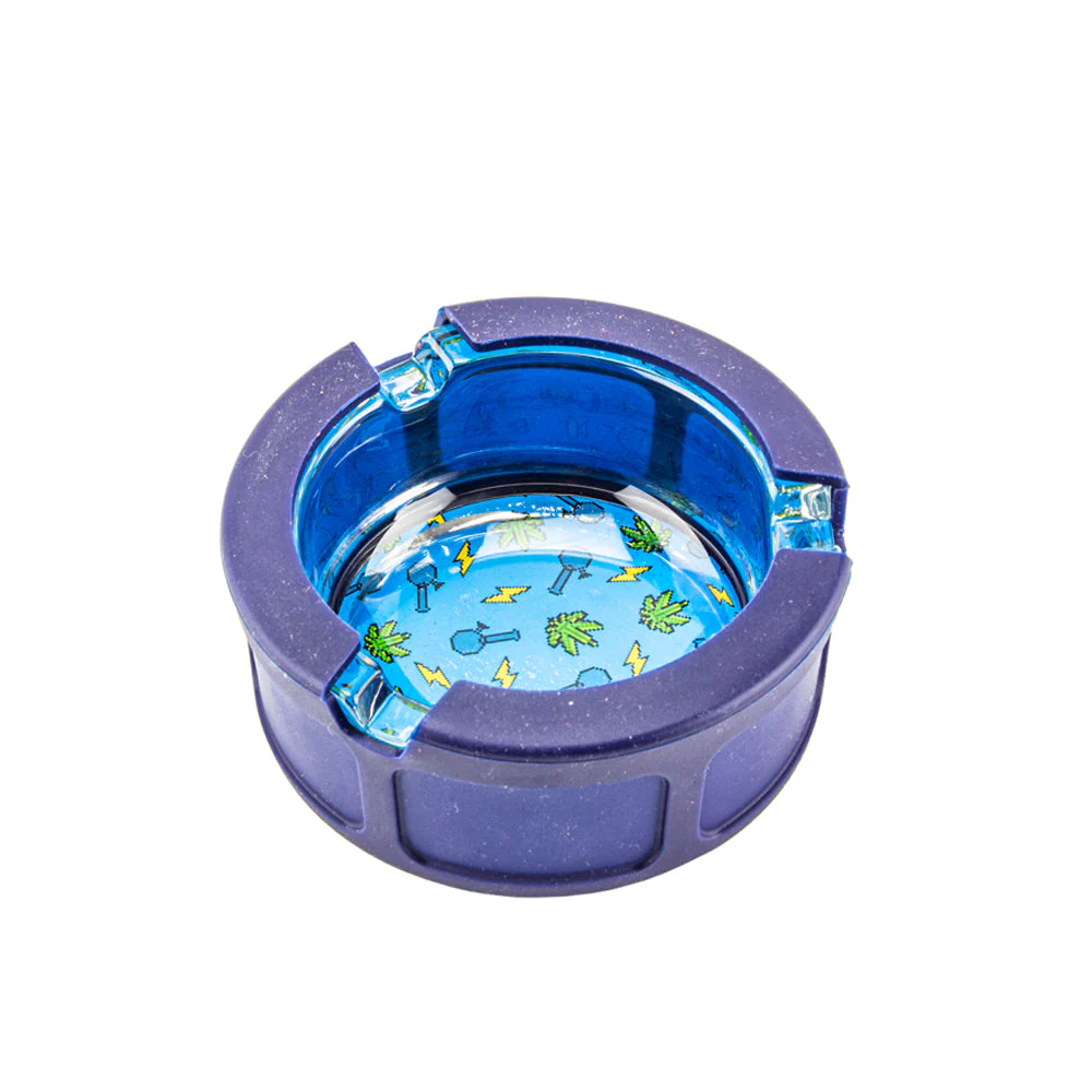 Silicone & Glass Ashtray - Image 3